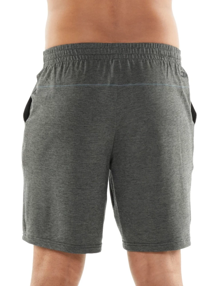 Icebreaker Merino Hybrid Momentum Mens Shorts Black Heather/Snow Heather M 4 Icebreaker Merino Hybrid Momentum Mens Shorts Black Heather/Snow Heather M - Image 2