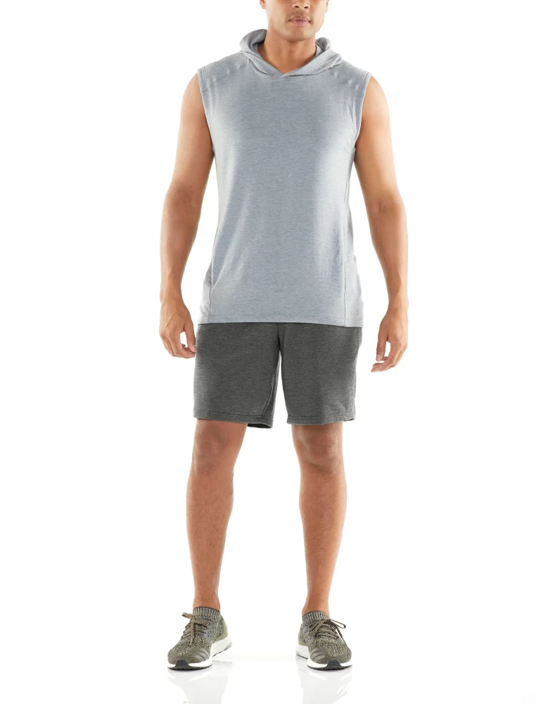 Icebreaker Merino Hybrid Momentum Mens Shorts Black Heather/Snow Heather XL 5 Icebreaker Merino Hybrid Momentum Mens Shorts Black Heather/Snow Heather XL - Image 3