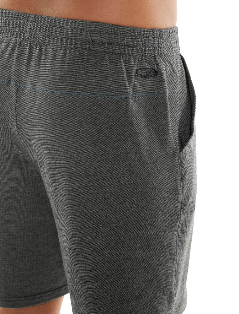 Icebreaker Merino Hybrid Momentum Mens Shorts Black Heather/Snow Heather XL 7 Icebreaker Merino Hybrid Momentum Mens Shorts Black Heather/Snow Heather XL - Image 5