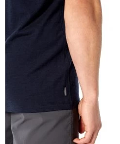Icebreaker Tech Lite K2 Crest Mens T-Shirt Midnight Navy 2XL -Cheap Icebreaker Shop 104941401 7