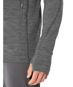 Icebreaker Merino Quantum II Mens Zip Hoodie Grey XL -Cheap Icebreaker Shop 104958004 6 1
