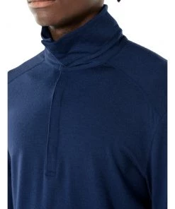 Icebreaker Merino Saige Mens Rugby Jersey Dark Blue XL -Cheap Icebreaker Shop 104959427 5