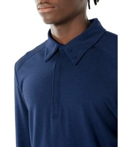 Icebreaker Merino Saige Mens Rugby Jersey Dark Blue 2XL -Cheap Icebreaker Shop 104959427 6 1