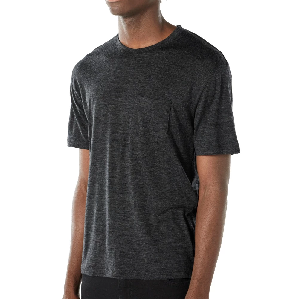 Icebreaker Merino Ravyn Mens T-Shirt Jet Heather L 5 Icebreaker Merino Ravyn Mens T-Shirt Jet Heather L - Image 3