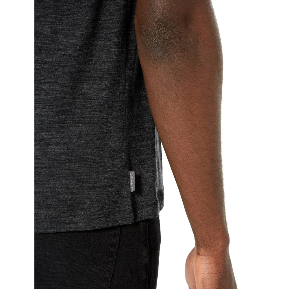 Icebreaker Merino Ravyn Mens T-Shirt Jet Heather S 6 Icebreaker Merino Ravyn Mens T-Shirt Jet Heather S - Image 4