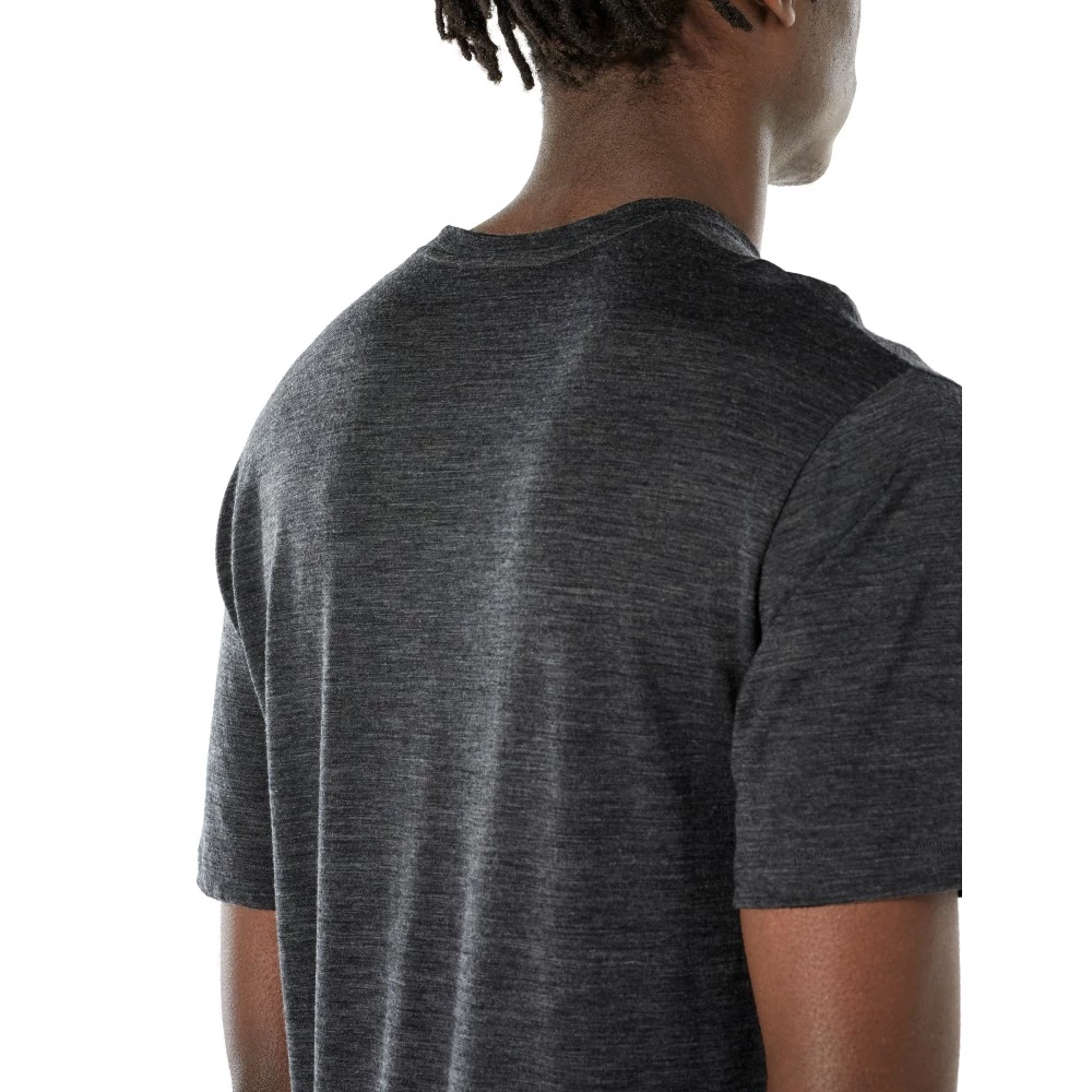 Icebreaker Merino Ravyn Mens T-Shirt Jet Heather XL 7 Icebreaker Merino Ravyn Mens T-Shirt Jet Heather XL - Image 5