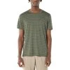 Icebreaker Merino Hybrid Elowen Mens T-Shirt Cypress XL -Cheap Icebreaker Shop 104968308 2