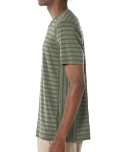 Icebreaker Merino Hybrid Elowen Mens T-Shirt Cypress 2XL -Cheap Icebreaker Shop 104968308 5 1