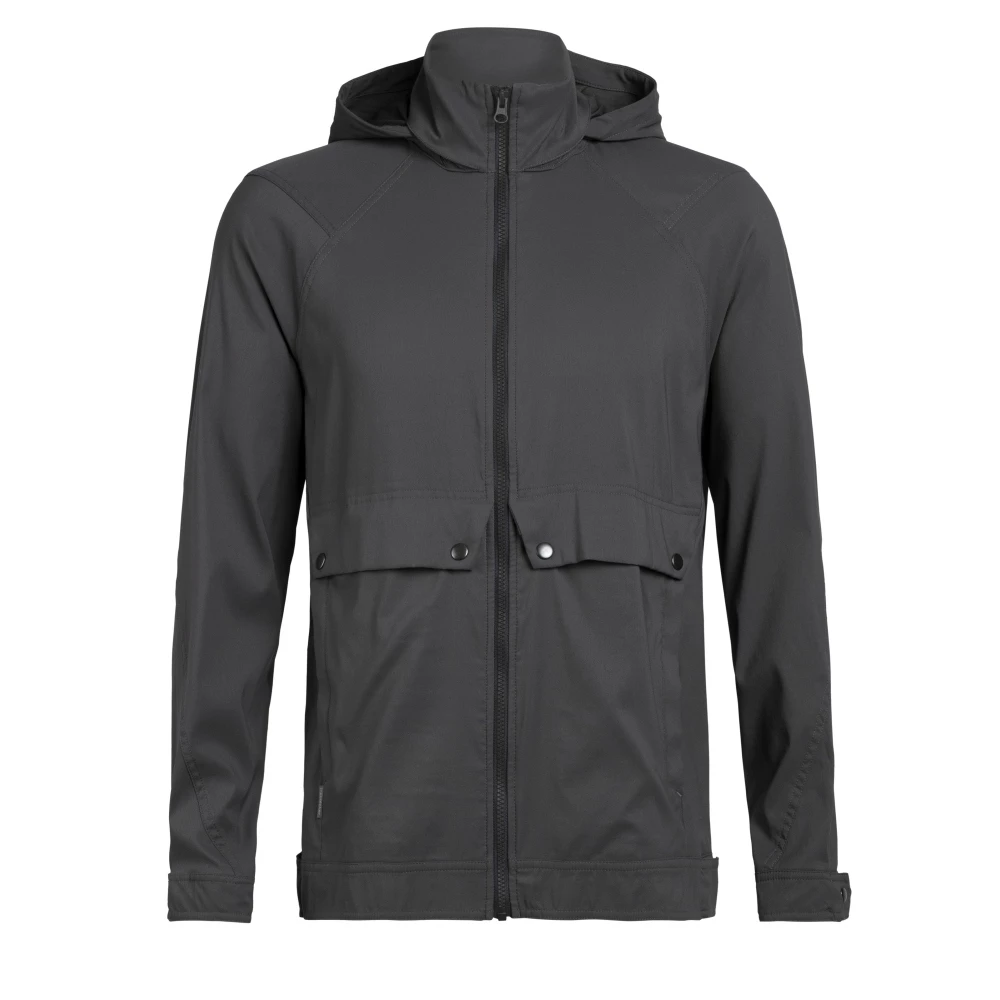 Icebreaker Merino Hybrid Briar Mens Hooded Jacket Grey Medium 10 Icebreaker Merino Hybrid Briar Mens Hooded Jacket Grey Medium - Image 8