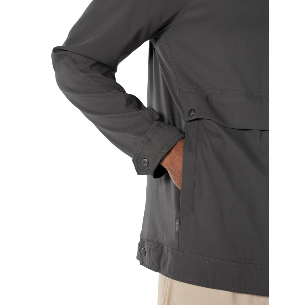 Icebreaker Merino Hybrid Briar Mens Hooded Jacket Grey Medium 7 Icebreaker Merino Hybrid Briar Mens Hooded Jacket Grey Medium - Image 5