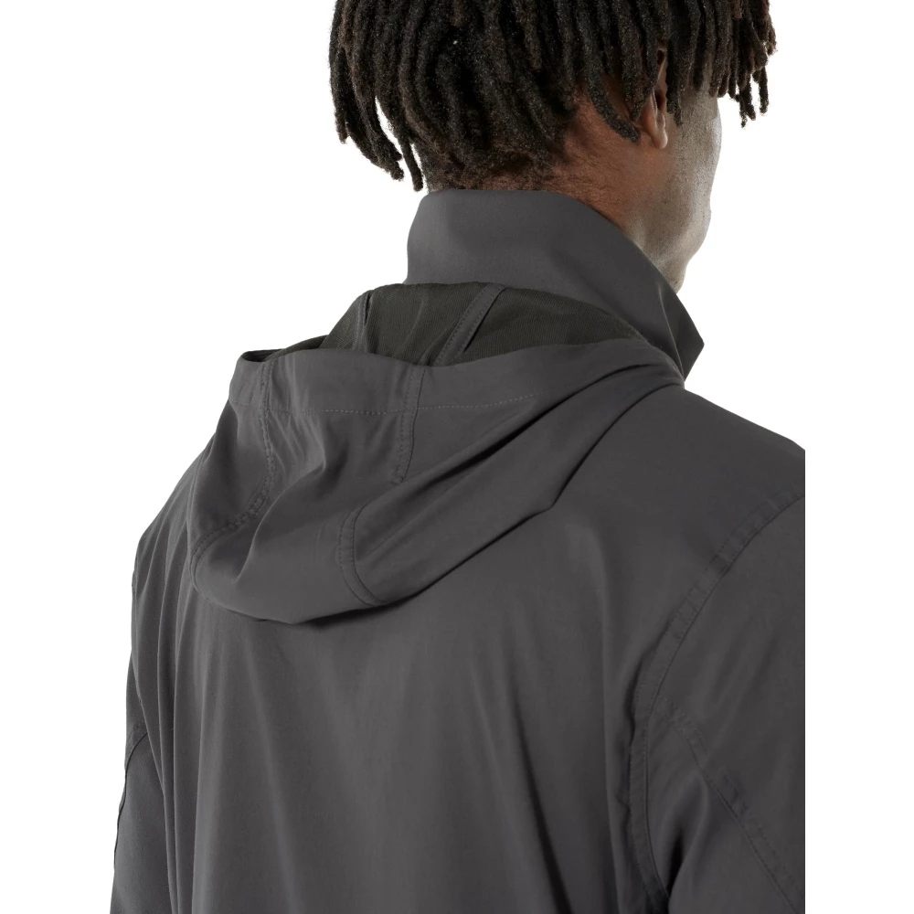 Icebreaker Merino Hybrid Briar Mens Hooded Jacket Grey Medium 8 Icebreaker Merino Hybrid Briar Mens Hooded Jacket Grey Medium - Image 6