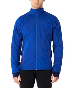 Icebreaker Merino Hybrid Rush Mens Windbreaker Jacket Blue