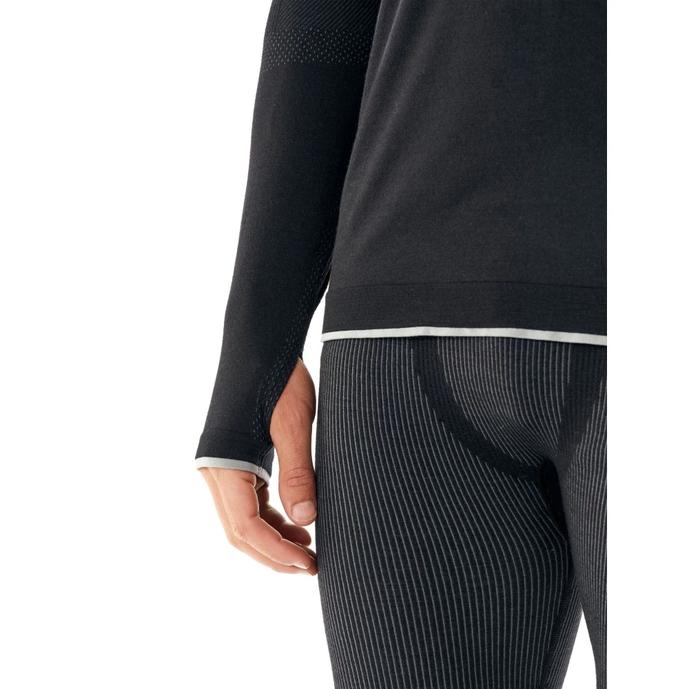 Icebreaker Merino 200 Zone Seamless Mens Half Zip Long Sleeve Shirt Black M 8 Icebreaker Merino 200 Zone Seamless Mens Half Zip Long Sleeve Shirt Black M - Image 6