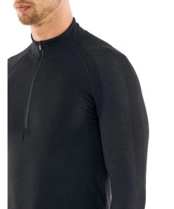 Icebreaker Merino 200 Zone Seamless Mens Half Zip Long Sleeve Shirt Black M 17 Icebreaker Merino 200 Zone Seamless Mens Half Zip Long Sleeve Shirt Black M -Cheap Icebreaker Shop 105167001 8