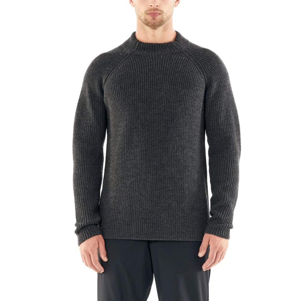 Icebreaker Merino Hillock Mens Funnel Neck Sweater Chartreuse Heather XL 3 Icebreaker Merino Hillock Mens Funnel Neck Sweater Chartreuse Heather XL