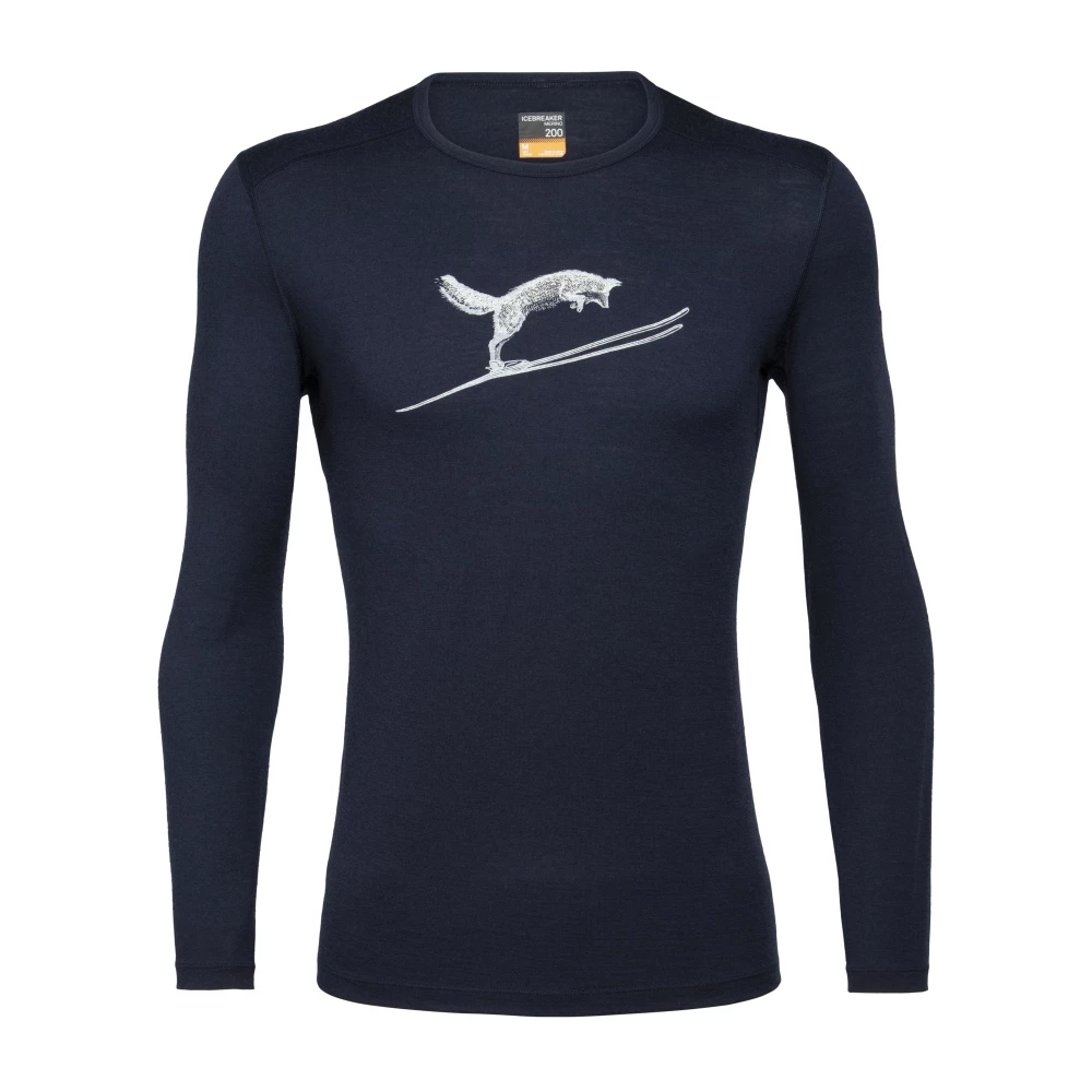 Icebreaker Merino 200 Oasis Fox Mens Long Sleeve Shirt Navy M 10 Icebreaker Merino 200 Oasis Fox Mens Long Sleeve Shirt Navy M - Image 8