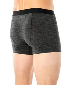 Icebreaker Cool-Lite Anatomica Mens Boxers Black Heather Medium -Cheap Icebreaker Shop 105246030 5 3