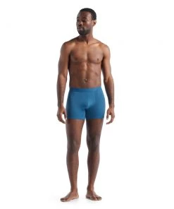 Icebreaker Merino Hybrid Cool-Lite Anatomica Mens Boxers Blue -Cheap Icebreaker Shop 105246351 3 1