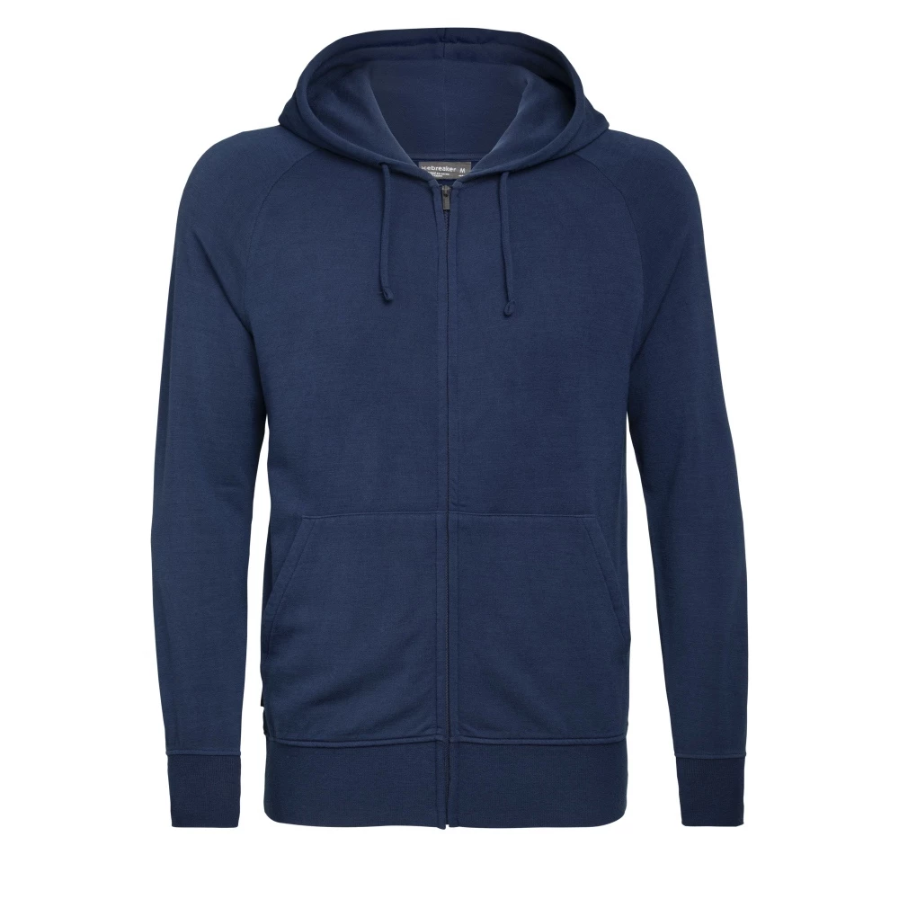 Icebreaker Merino Nature Dye Helliers Mens Zip Hoodie True Indigo Dark 2XL 10 Icebreaker Merino Nature Dye Helliers Mens Zip Hoodie True Indigo Dark 2XL - Image 8