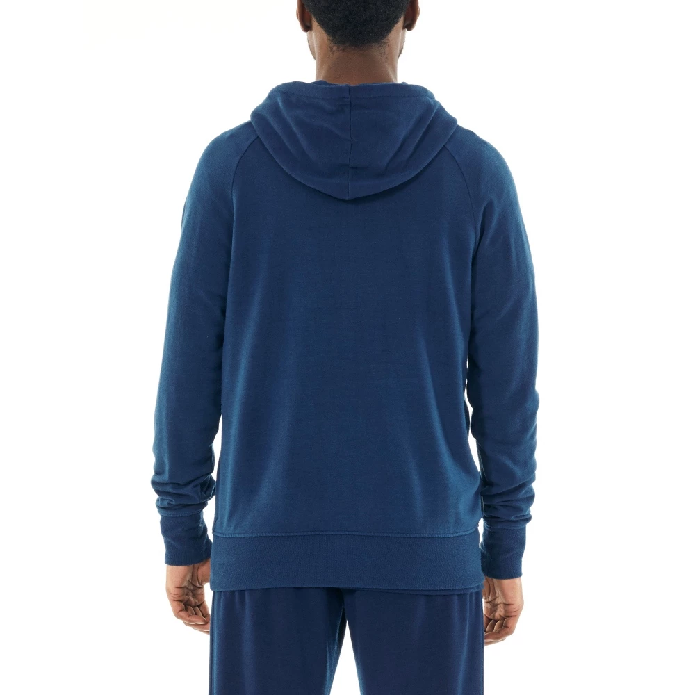 Icebreaker Merino Nature Dye Helliers Mens Zip Hoodie True Indigo Dark 2XL 4 Icebreaker Merino Nature Dye Helliers Mens Zip Hoodie True Indigo Dark 2XL - Image 2