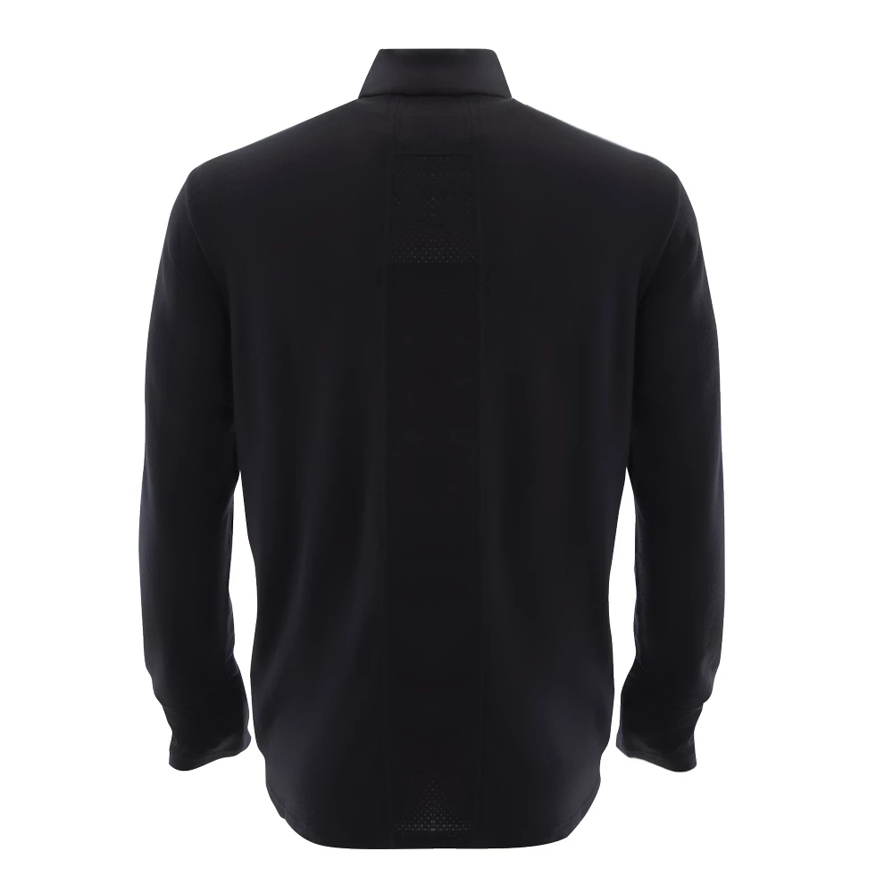 Icebreaker Mens Merino Fluid Zone Long Sleeve Zip Black M 4 Icebreaker Mens Merino Fluid Zone Long Sleeve Zip Black M - Image 2