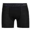 Icebreaker Mens Merino Anatomica Boxers Black/Monsoon