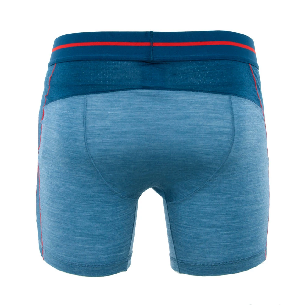 Icebreaker Mens Merino Hybrid Anatomica Zone Boxers Granite Blue Heather/Chili Red L 5 Icebreaker Mens Merino Hybrid Anatomica Zone Boxers Granite Blue Heather/Chili Red L - Image 3