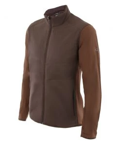 Icebreaker Mens MerinoLOFT Descender Hybrid Jacket Walnut/Bronze Heather S