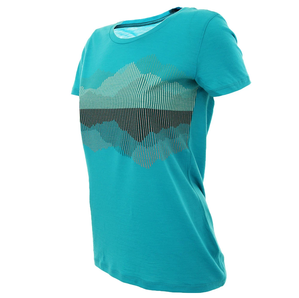 Icebreaker Womens Merino Tech Lite Low Crewe Shirt Cook Reflected Arctic Teal L 3 Icebreaker Womens Merino Tech Lite Low Crewe Shirt Cook Reflected Arctic Teal L