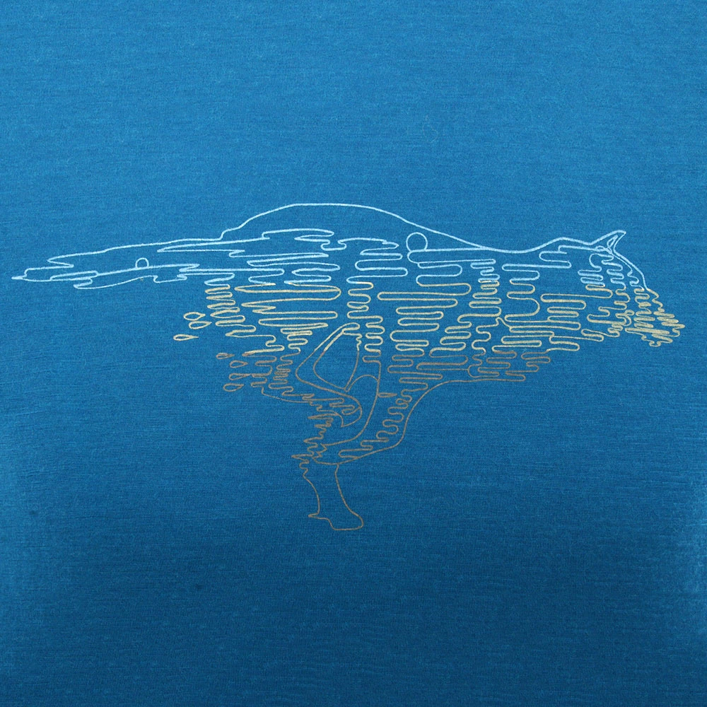 Icebreaker Merino Tech Lite Short Sleeve Crewe Running Wolf Mens T-Shirt Isle XL 5 Icebreaker Merino Tech Lite Short Sleeve Crewe Running Wolf Mens T-Shirt Isle XL - Image 3