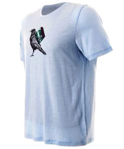 Icebreaker Merino Tech Lite Short Sleeve Crewe Ravencamp Mens T-Shirt Sky 2XL