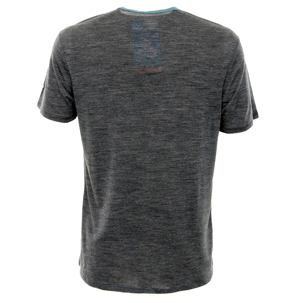 Icebreaker Merino Hybrid Amplify Short Sleeve Crewe Mens T-Shirt Thunder/Panther Heather XL 4 Icebreaker Merino Hybrid Amplify Short Sleeve Crewe Mens T-Shirt Thunder/Panther Heather XL - Image 2