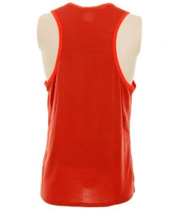 Icebreaker Merino Hybrid Amplify Mens Tank Top Chili Red/Sienna XL -Cheap Icebreaker Shop 135399 3 n y 4