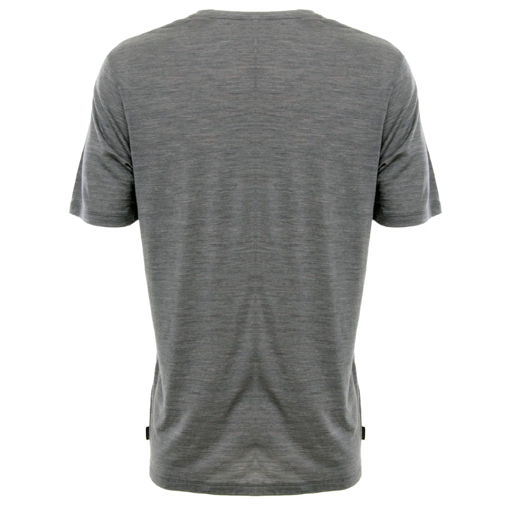 Icebreaker Merino Hybrid Solace Short Sleeve Pocket Crewe Mens T-Shirt Timberwolf Heather L 4 Icebreaker Merino Hybrid Solace Short Sleeve Pocket Crewe Mens T-Shirt Timberwolf Heather L - Image 2