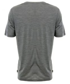 Icebreaker Merino Hybrid Solace Short Sleeve Pocket Crewe Mens T-Shirt Timberwolf Heather XL -Cheap Icebreaker Shop 135411 3 n y 4