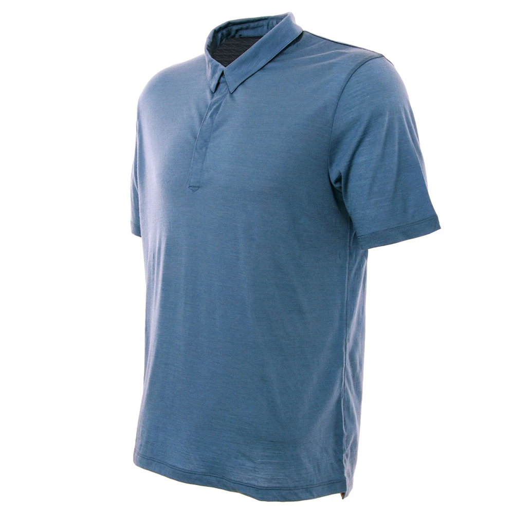 Icebreaker Merino Hybrid Solace Short Sleeve Mens Polo Shirt Thunder 2XL 3 Icebreaker Merino Hybrid Solace Short Sleeve Mens Polo Shirt Thunder 2XL