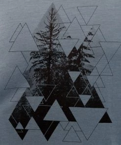 Icebreaker Merino Tech Lite Evergreen Geo Mens T-Shirt Thunder L -Cheap Icebreaker Shop 135500 4 n y 3