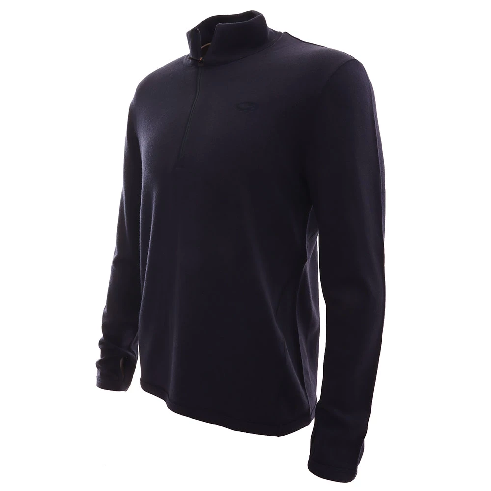 Icebreaker Original Merino Mens Half Zip Long Sleeve Shirt Midnight Navy 2XL 3 Icebreaker Original Merino Mens Half Zip Long Sleeve Shirt Midnight Navy 2XL
