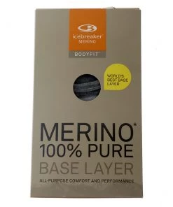 Icebreaker Merino 260 Tech Mens Thermal Long Sleeve Shirt Grey