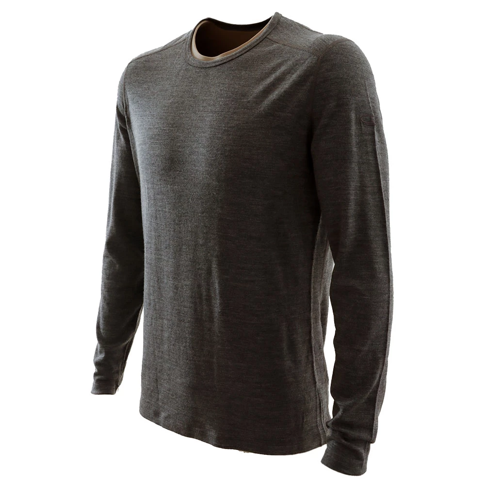 Icebreaker Merino 260 Tech Mens Thermal Long Sleeve Shirt Grey 5 Icebreaker Merino 260 Tech Mens Thermal Long Sleeve Shirt Grey - Image 3