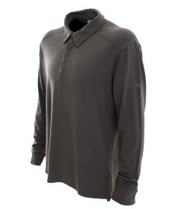 Icebreaker Merino Saige Mens Rugby Jersey Dark Grey XL