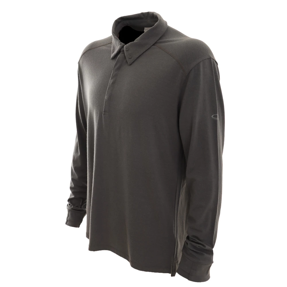 Icebreaker Merino Saige Mens Rugby Jersey Dark Grey L 3 Icebreaker Merino Saige Mens Rugby Jersey Dark Grey L