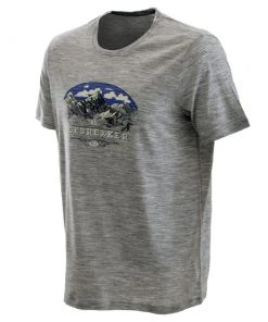 Icebreaker Tech Lite K2 Crest Mens T-Shirt Light Grey XL