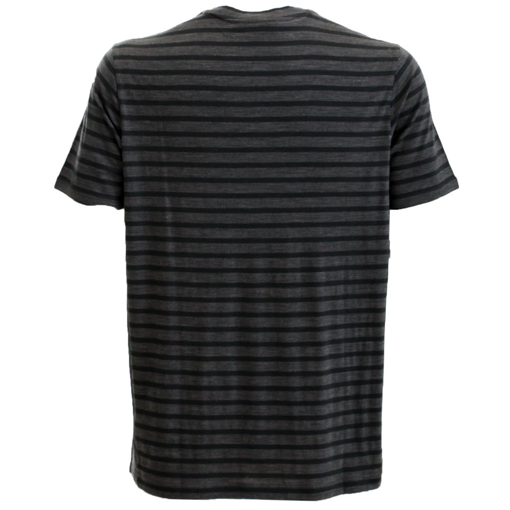 Icebreaker Merino Elowen Mens Thermal T-Shirt Grey Stripe M 4 Icebreaker Merino Elowen Mens Thermal T-Shirt Grey Stripe M - Image 2