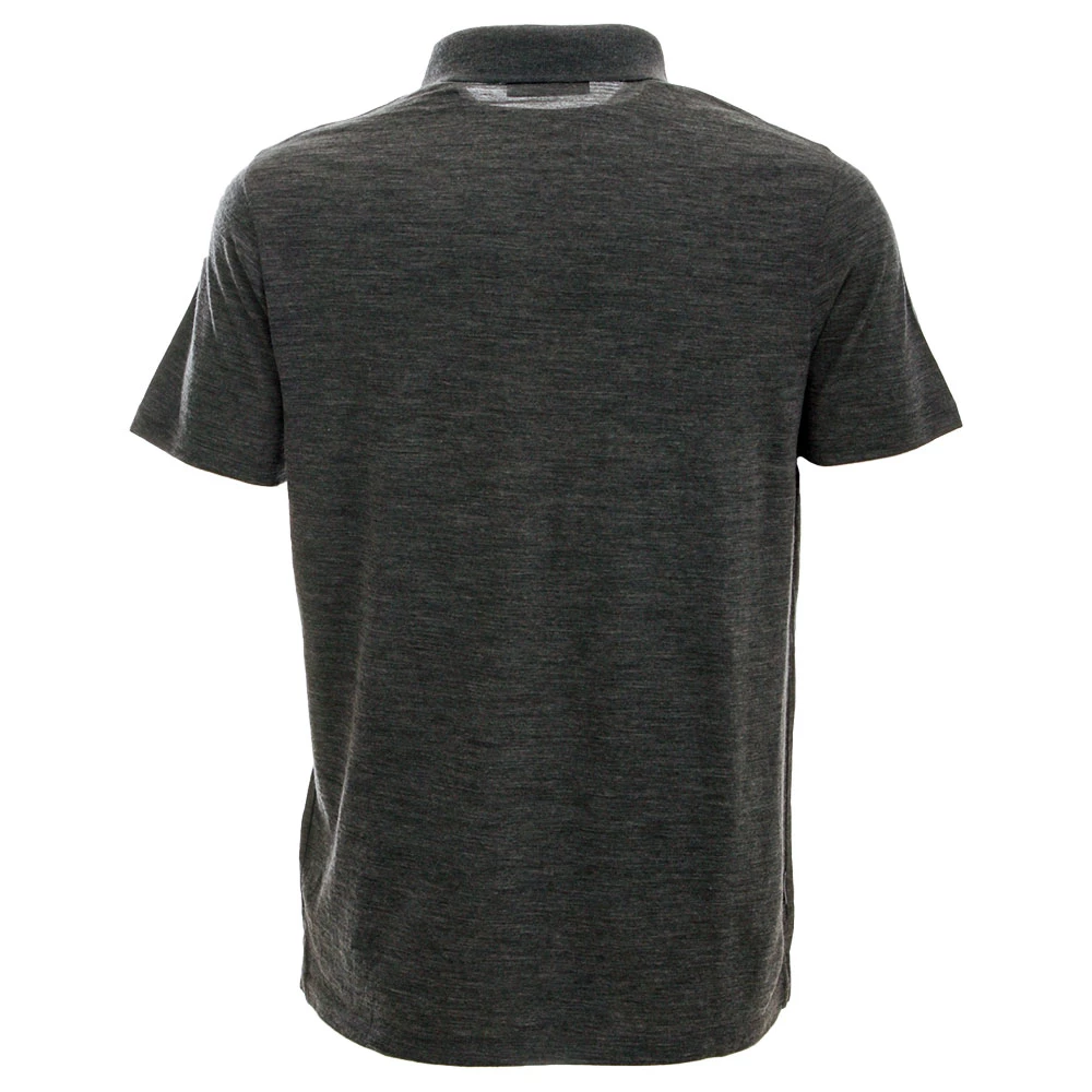 Icebreaker Merino Tech Lite Mens Short Sleeve Polo Jet Heather M 4 Icebreaker Merino Tech Lite Mens Short Sleeve Polo Jet Heather M - Image 2