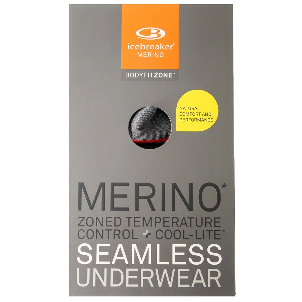 Icebreaker Merino Hybrid Anatomica Seamless Mens Boxers Dark Grey 2XL 5 Icebreaker Merino Hybrid Anatomica Seamless Mens Boxers Dark Grey 2XL - Image 3