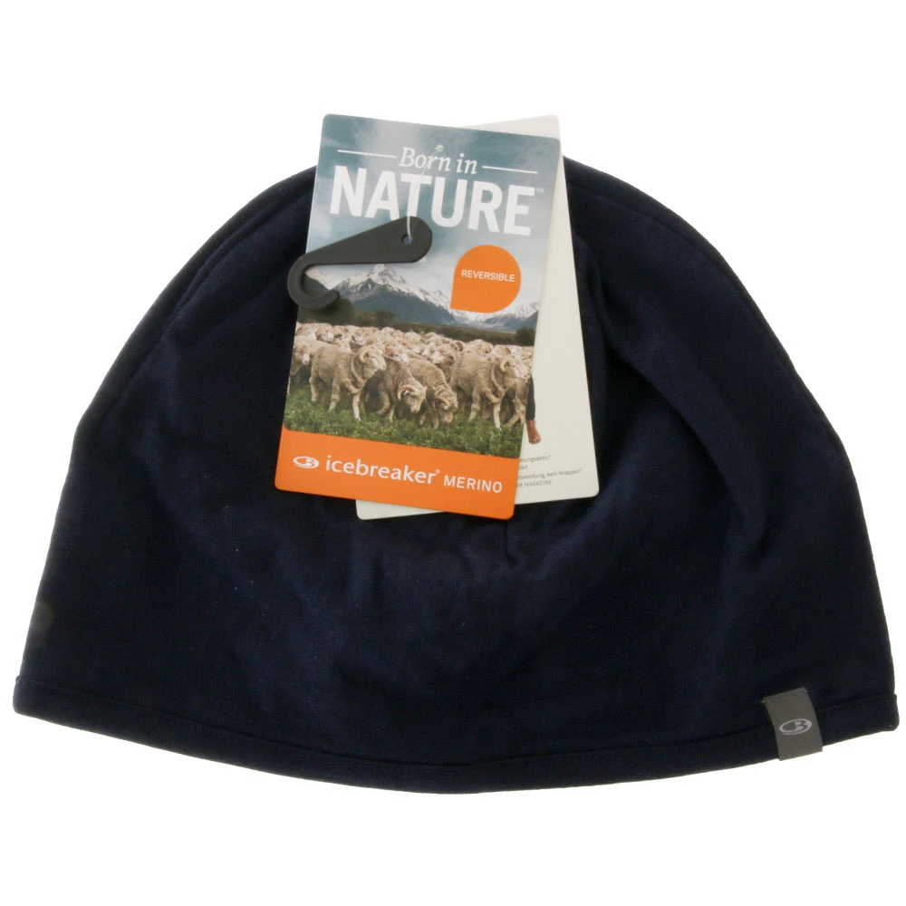 Icebreaker Merino Reversible Beanie Midnight Navy/Gritstone Heather 3 Icebreaker Merino Reversible Beanie Midnight Navy/Gritstone Heather