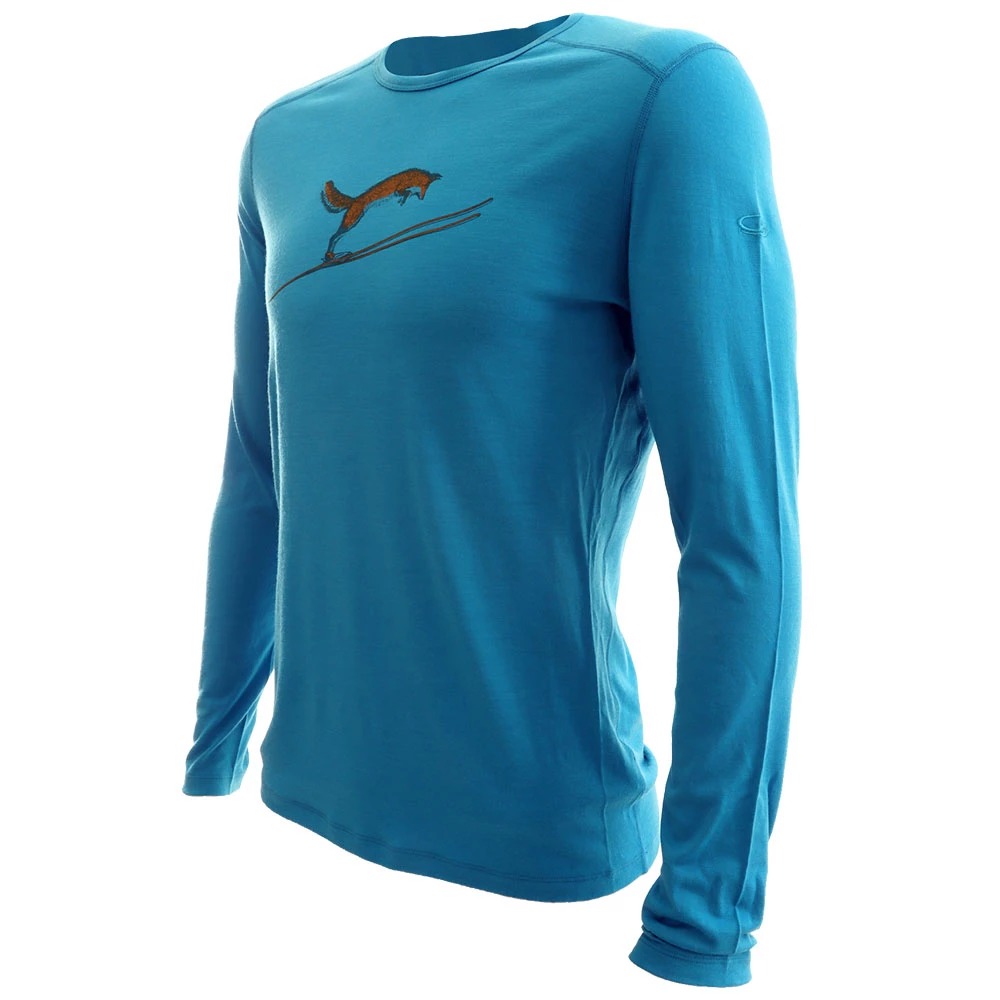 Icebreaker Merino 200 Oasis Mens Long Sleeve Shirt Fox Jump Blue L 3 Icebreaker Merino 200 Oasis Mens Long Sleeve Shirt Fox Jump Blue L