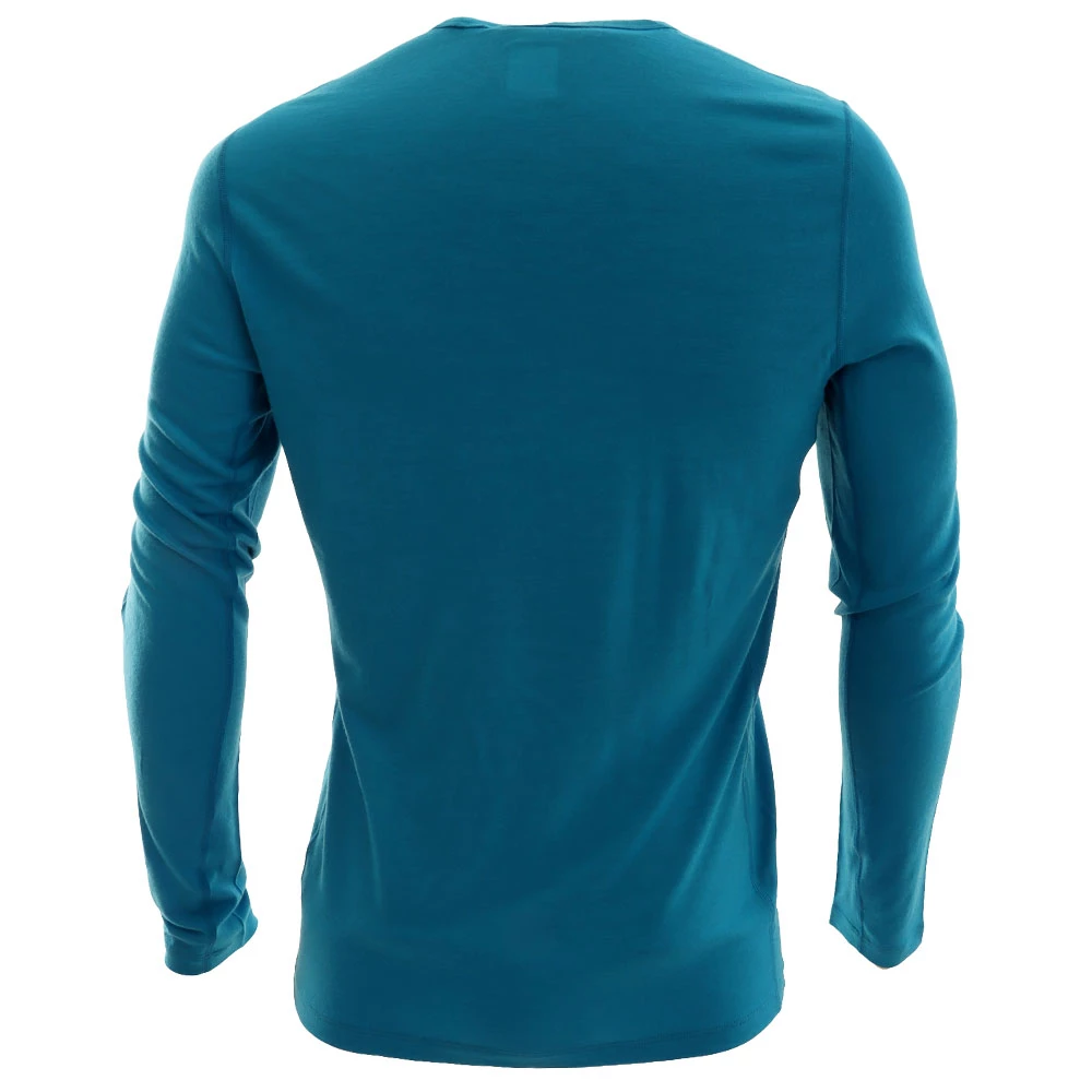 Icebreaker Merino 200 Oasis Mens Long Sleeve Shirt Fox Jump Blue L 4 Icebreaker Merino 200 Oasis Mens Long Sleeve Shirt Fox Jump Blue L - Image 2