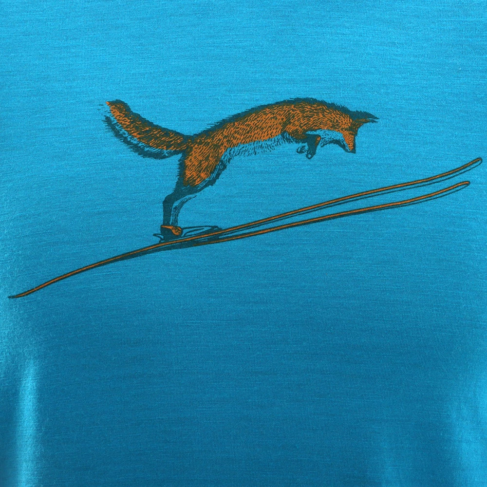 Icebreaker Merino 200 Oasis Mens Long Sleeve Shirt Fox Jump Blue L 5 Icebreaker Merino 200 Oasis Mens Long Sleeve Shirt Fox Jump Blue L - Image 3